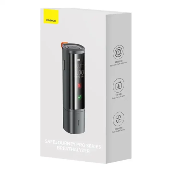 Elektroninis alkotesteris Baseus SafeJourney Pro (pilkas) - Image 8