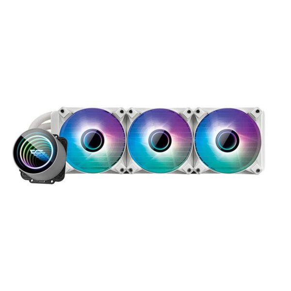 Vandens aušinimas Darkflash DX360 V2.6 PC ARGB 3x 120x120 (baltas) - Image 2