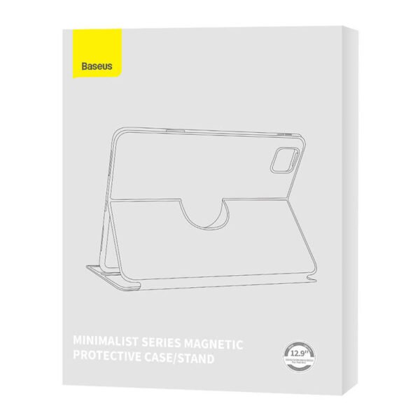 Baseus Minimalist Series IPad PRO 12.9 Magnetinis apsauginis dėklas (šviesiai pilkas) - Image 7