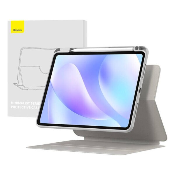 Baseus Minimalist Series IPad PRO 11/Pad Air4/Air5 10.9 Magnetinis apsauginis dėklas (šviesiai pilkas) - Image 8
