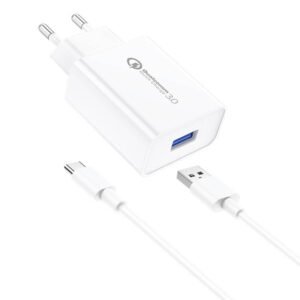 Foneng EU13 18W Wall Charger + USB to USB-C Cable