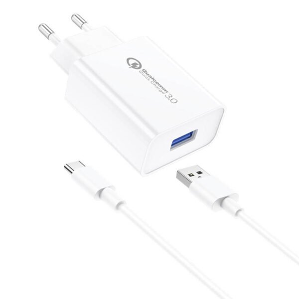 Foneng EU13 18W Wall Charger + USB to USB-C Cable