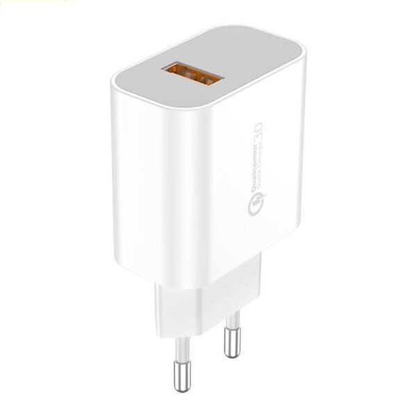 Greitasis įkroviklis Foneng 1x USB EU46 18W QC 3.0 + USB C tipo laidas - Image 2