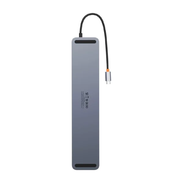 Hub 12w1 Baseus EliteJoy Gen2 serija USB-C į 2xHDMI+ 3xUSB 3.0+ PD+ DP+ SD/TF+ RJ45+Type-C+ 3.5mm (tamsiai pilkas) - Image 7
