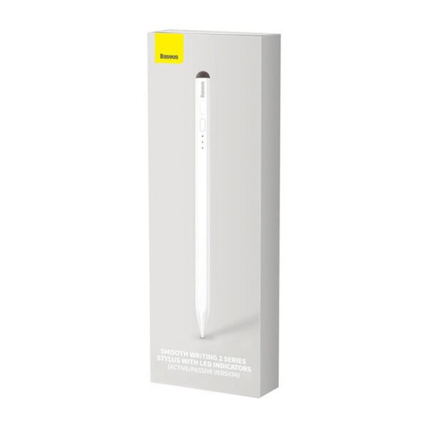 Smooth Writing Stylus su LED indikatoriais (aktyvus + pasyvus), baltas - Image 7