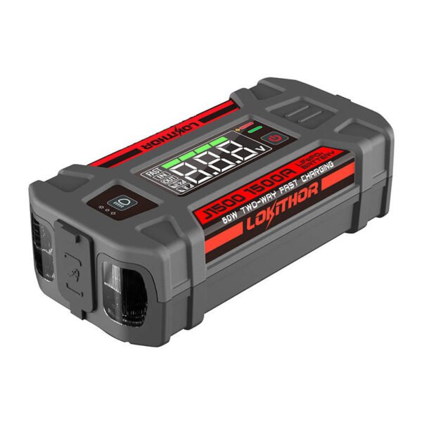 Automobilio užvedimo įrenginys Lokithor J1500 / 1000A / išorinė baterija 12000 mAh / prožektorius (3 viename), veikia esant -20 °C - Image 2