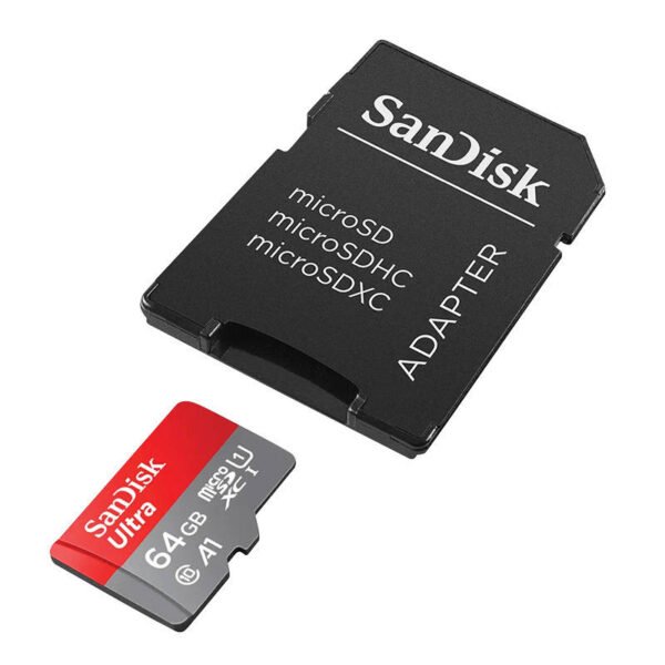 Atminties kortelė SanDisk ULTRA ANDROID microSDXC 64 GB 140MB/s A1 Cl.10 UHS-I + PRIETAISAS - Image 2