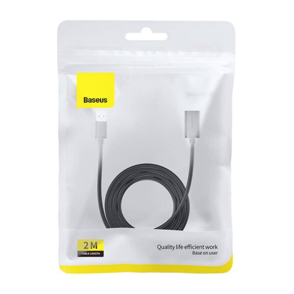 USB 3.0 pratęsimo kabelis Baseus male į female, AirJoy serija, 2m (juodas) - Image 8