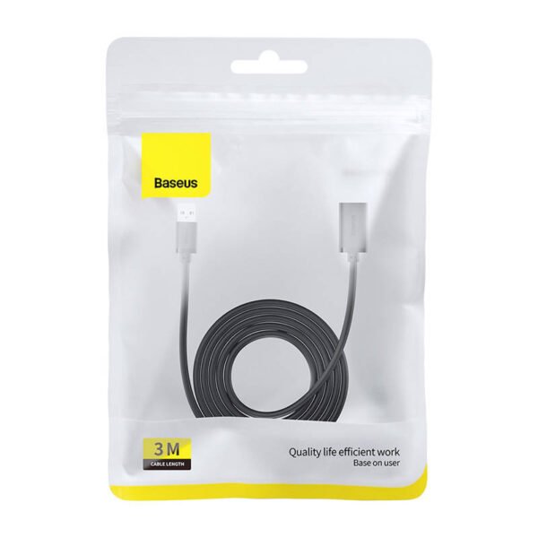 USB 3.0 pratęsimo kabelis Baseus male į female, AirJoy serija, 3m (juodas) - Image 8