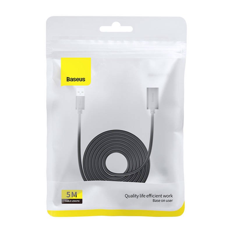 USB 3.0 pratęsimo kabelis Baseus male į female, AirJoy serija, 5m (juodas) - Image 8