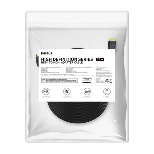 Baseus HDMI kabelis 1080p@60Hz, 20m (juodas) - Image 9