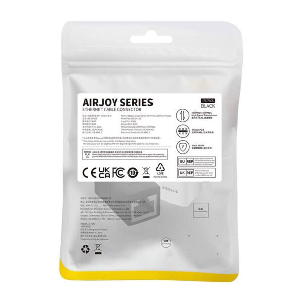 Kabelio jungtis Baseus AirJoy serija (juodas) - Image 10