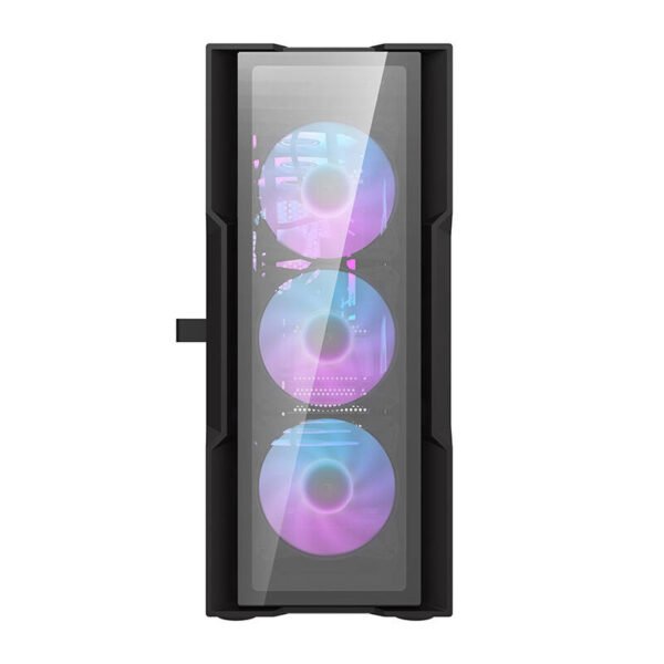 Kompiuterio korpusas Darkflash DK431 Glass (juodas) + 4 RGB ventiliatoriai - Image 5
