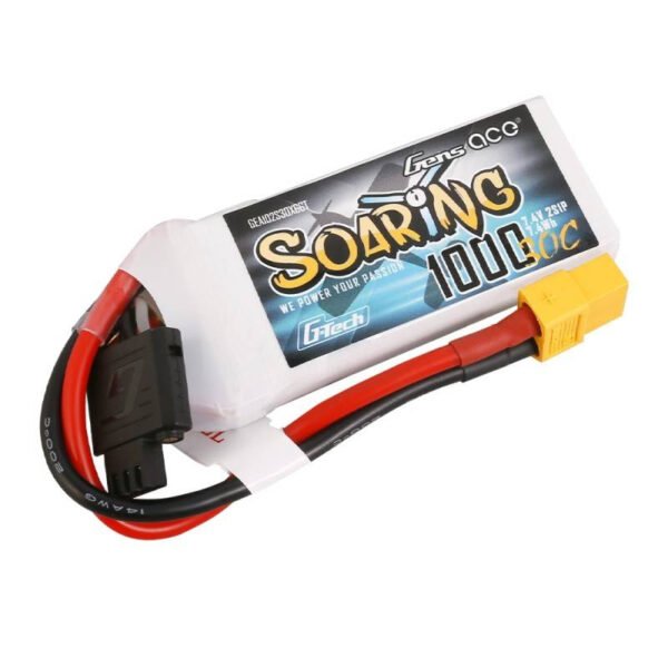 Baterija Gens Ace G-Tech Soaring 1000 mAh 7,4 V 30C 2S1P XT60 - Image 2