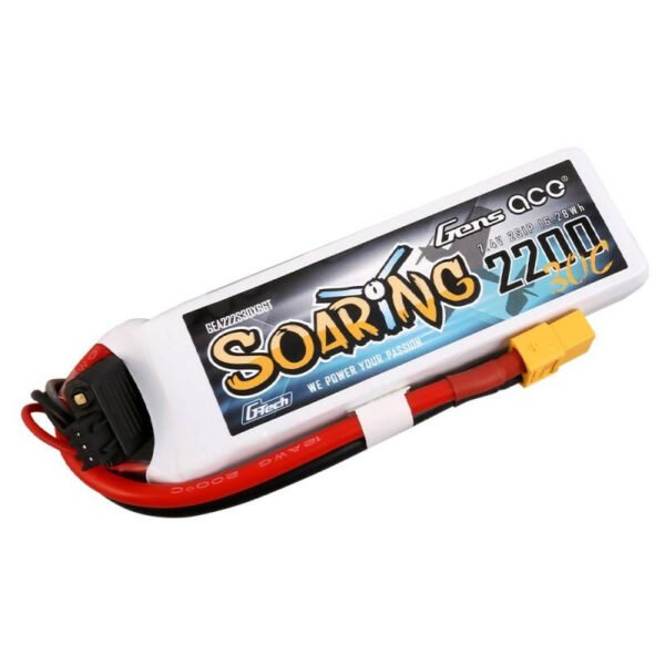 Baterija Gens Ace G-Tech Soaring 2200 mAh 7,4 V 30C 2S1P XT60 - Image 3