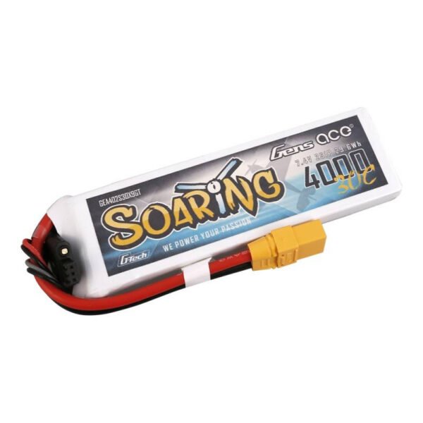 Baterija Gens Ace G-Tech Soaring 4000 mAh 7,4 V 30C 2S1P XT90 - Image 2