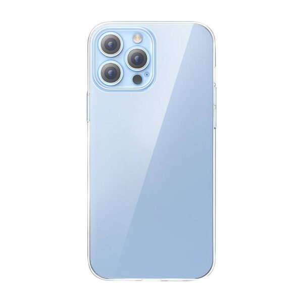 Telefono dėklas Baseus Crystal Clear, skirtas 13 Pro Max (permatomas) + viso stiklo ekrano apsauga + valymo rinkinys - Image 2