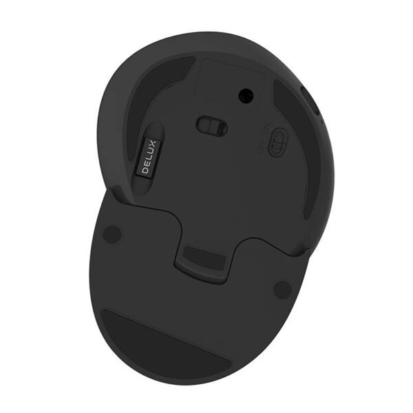 Belaidis +2.4 G vertikalus pelės modelis Delux M618G DB - Image 3