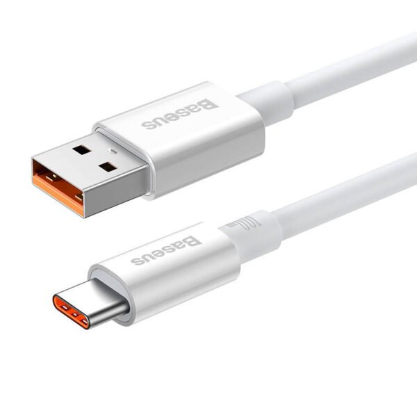 Kabelis USB do USB-C Baseus Superior 100W 1,5 m (baltas) - Image 3