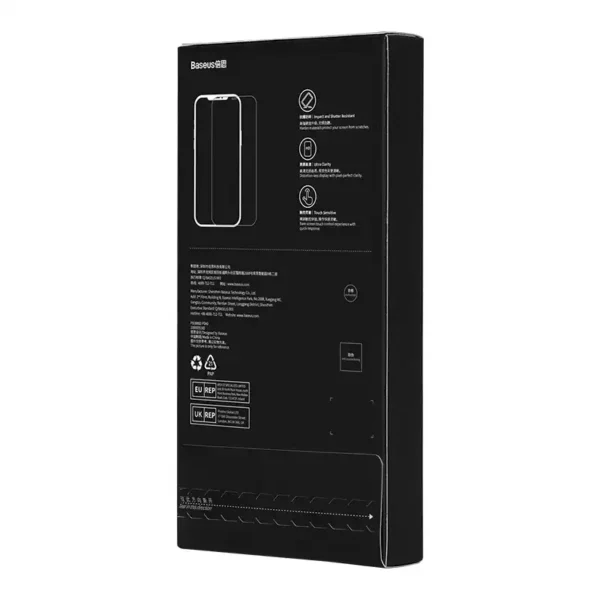 Grūdintas stiklas Baseus Corning, skirtas iPhone 13/13 Pro/14, su įmontuotu dulkių filtru - Image 9