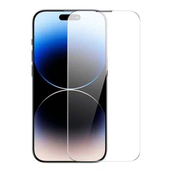 Grūdintas stiklas Baseus Corning, skirtas iPhone 14 Pro su įmontuotu dulkių filtru - Image 2