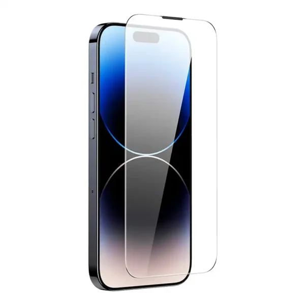 Grūdintas stiklas Baseus Corning, skirtas iPhone 14 Pro su įmontuotu dulkių filtru - Image 4