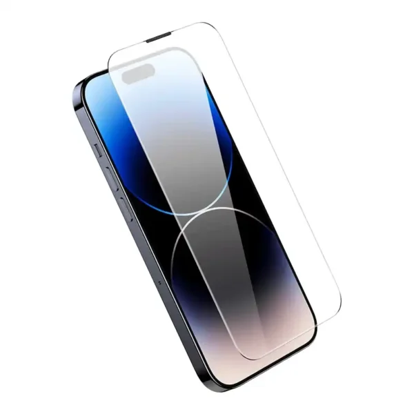 Grūdintas stiklas Baseus Corning, skirtas iPhone 14 Pro su įmontuotu dulkių filtru - Image 6