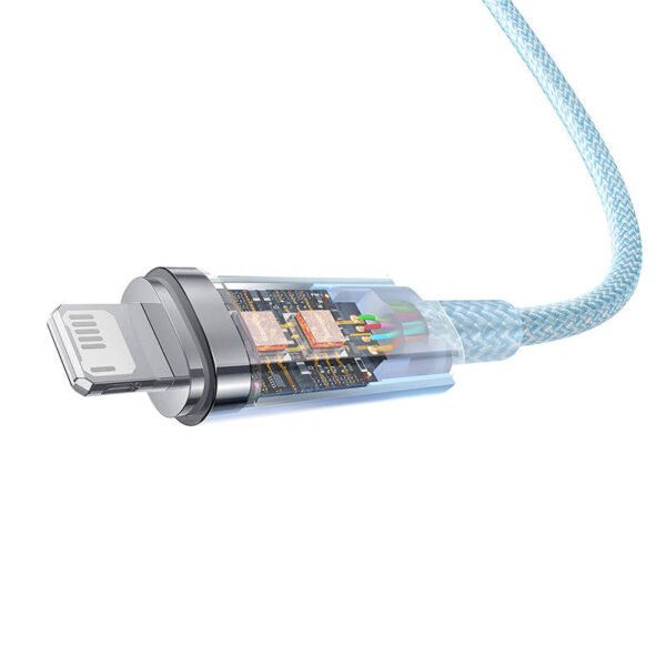 Greitojo įkrovimo laidas Baseus Explorer USB-Lightning 2,4A 1M (mėlynas) - Image 6