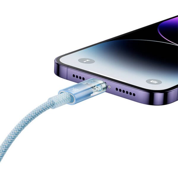 Greitojo įkrovimo laidas Baseus Explorer USB-Lightning 2,4A 1M (mėlynas) - Image 8