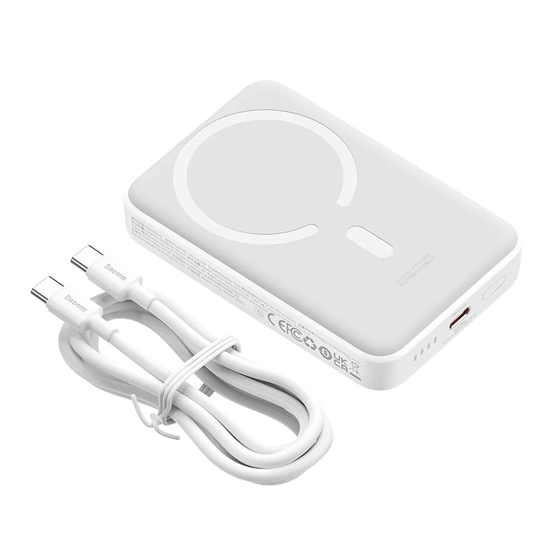 Mini išorinė baterija Baseus 10000 mAh, USB-C 30 W (baltas) - Image 4