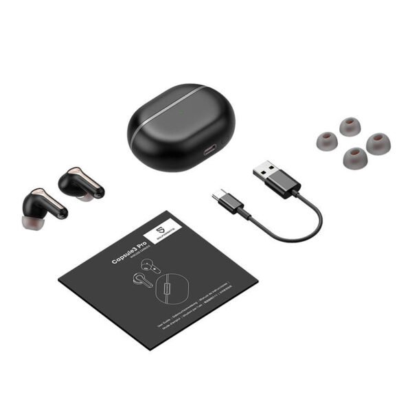 Ausinės Soundpeats Capsule3 PRO, ANC (juodos spalvos) - Image 5