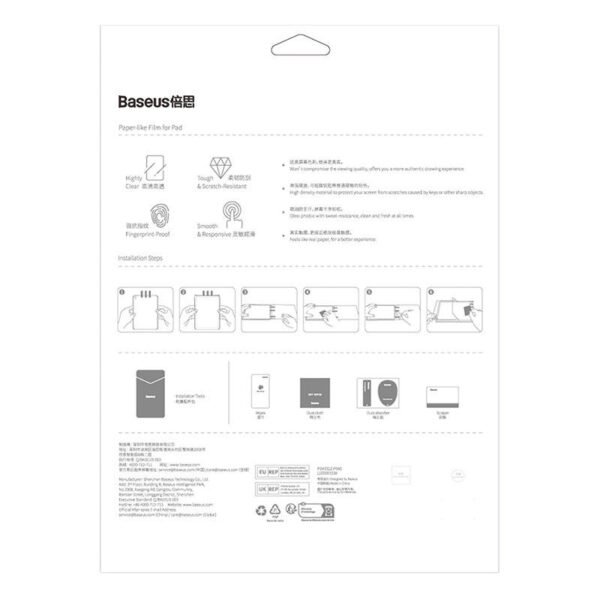 Baseus Paperfeel plėvelė Pad Pro (2018/2020/2021/2022) 12,9″, skaidri - Image 6