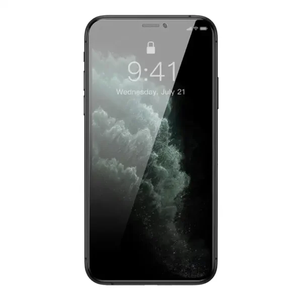 Baseus Crystal privatumo apsaugos grūdintas 0,3 mm stiklas, skirtas iPhone X/XS - Image 2
