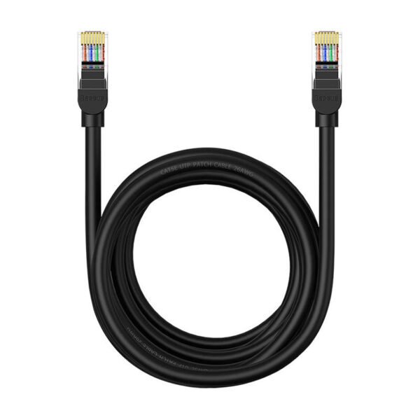 Baseus Ethernet CAT5, 5m tinklo kabelis (juodas) - Image 3