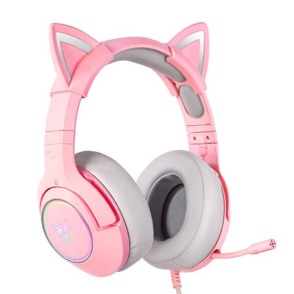 Žaidimų ausinės ONIKUMA K9 Pink - Image 2