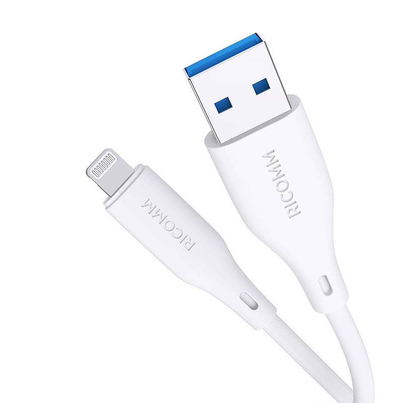USB-A-Lightning kabelis Ricomm RLS007ALW 2,1 m - Image 5