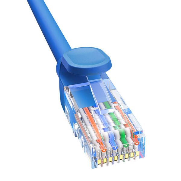 Apvalus kabelis Baseus Ethernet RJ45, Cat.6, 1m (mėlynas) - Image 7