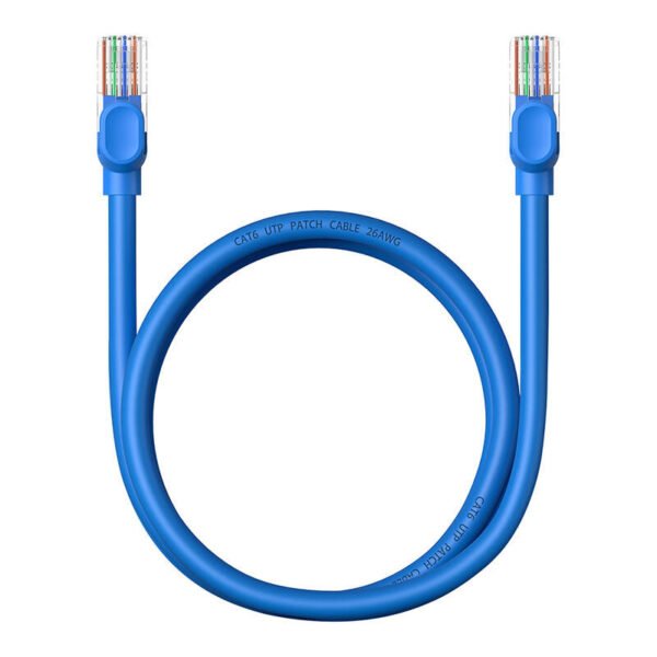 Apvalus kabelis Baseus Ethernet RJ45, Cat.6, 1m (mėlynas) - Image 8
