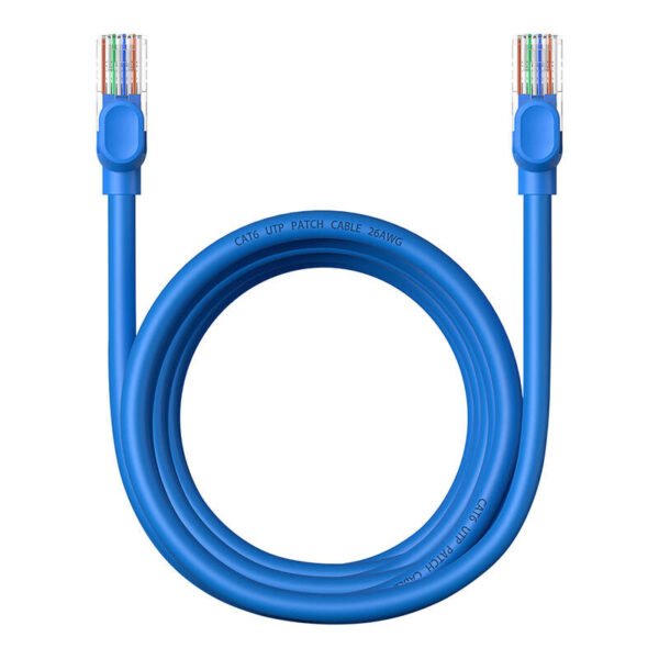 Apvalus kabelis Baseus Ethernet RJ45, Cat.6, 3m (mėlynas) - Image 8