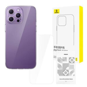 Clear Case Baseus iPhone 14 Pro + tempered glass