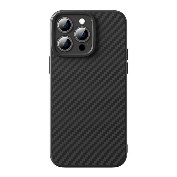 Dėklas Baseus Synthetic Fiber iPhone 15 Pro + grūdintas stiklas - Image 2