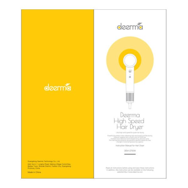 Plaukų džiovintuvas Deerma DEM-CF50W (mėlynas) - Image 9