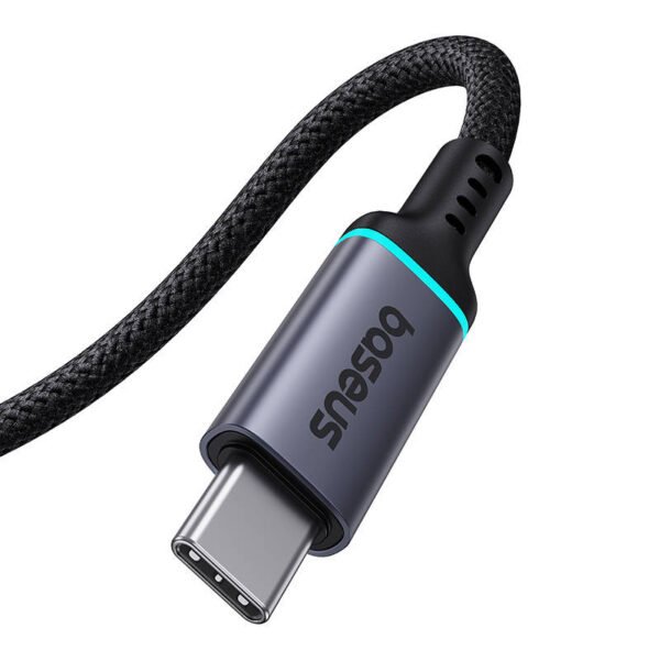 Baseus aukštos raiškos prailginimo kabelis USB-C male į female 10Gbps, 1m (juodas) - Image 5