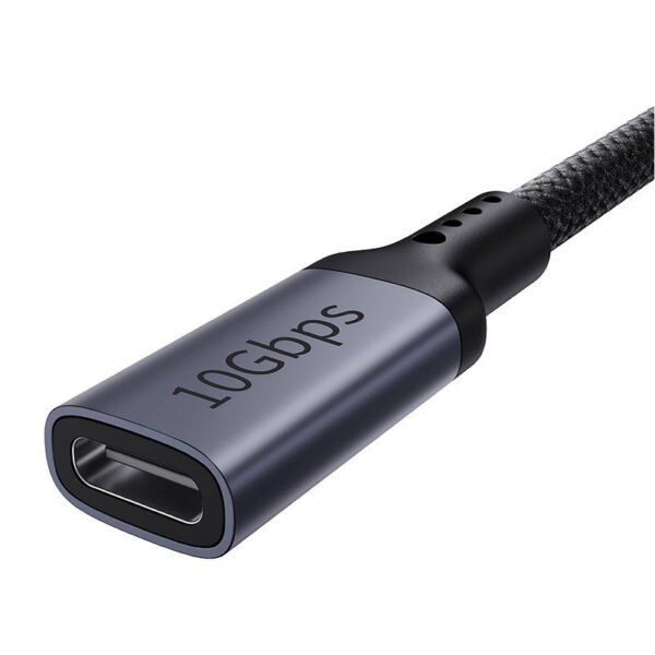 Baseus aukštos raiškos prailginimo kabelis USB-C male į female 10Gbps, 1m (juodas) - Image 6