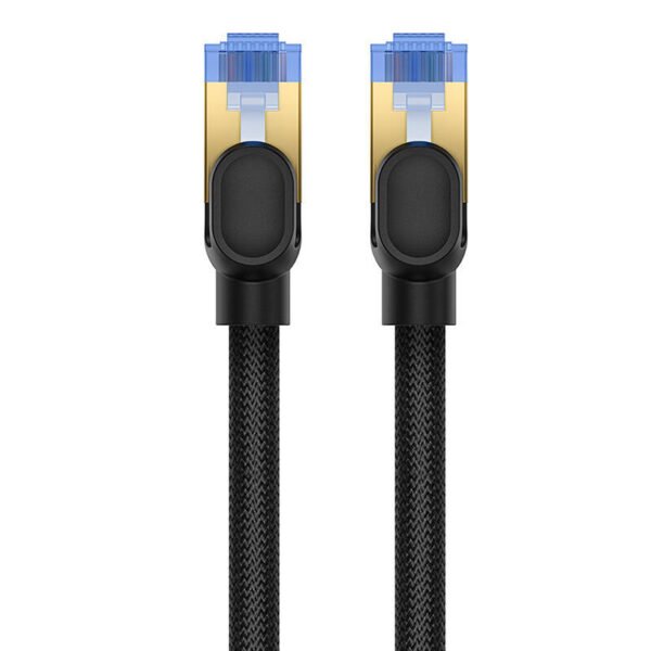 Apsuktas tinklo kabelis Cat.7 Baseus Ethernet RJ45, 10Gbps, 20m (juodas) - Image 4