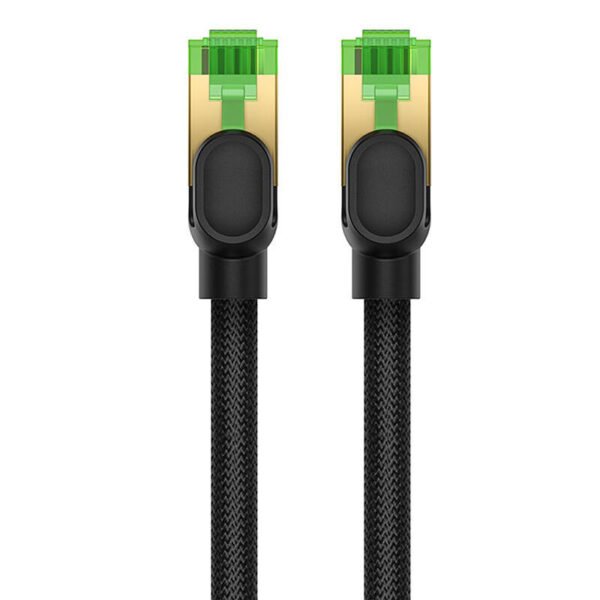 Apsuktas tinklo kabelis Cat.8 Baseus Ethernet RJ45, 40Gbps, 2m (juodas) - Image 4