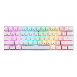 Wireless mechanical keyboard Motospeed SK62 White (blue switch)