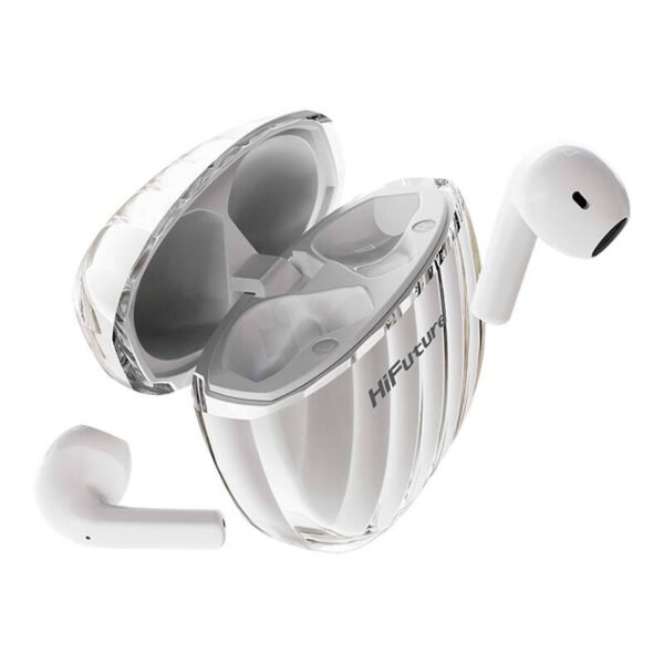 WS EarBuds HiFuture FlyBuds 3 (baltos spalvos) - Image 4