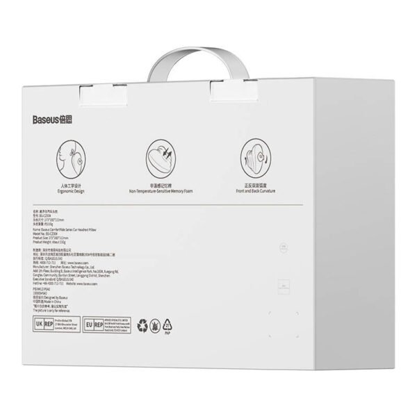Šilkinė automobilio galvos atramos pagalvė Baseus ComfortRide Series (juoda) - Image 8
