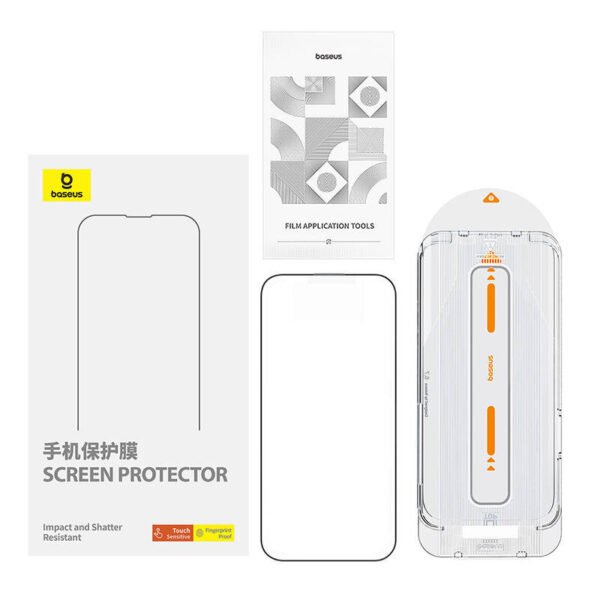 Grūdintas stiklas Baseus Crystalline Anti-Glare iPhone 15 Plus - Image 5